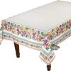 60x 96" Rectangular Grapes French Acrylic-Coated Cotton Tablecloth By Tissus Toselli