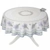 70" Round Lauris Acrylic-Coated Cotton Tablecloth By Tissus Toselli -Home Kitchen And Dining Tablecloth Shop tissus toselli lauris ecru round french coated tablecloth placee sqw