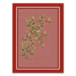 Nyons Red French Cotton Kitchen Towel By Tissus Toselli