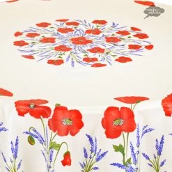 Home Kitchen And Dining Tablecloth Shop 28 Home Kitchen And Dining Tablecloth Shop -Home Kitchen And Dining Tablecloth Shop tissus toselli poppies cream round cotton coated tablecloth bsqw 10e6bd96 7441 457f 9c21 49c3422d2b4b