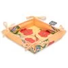 Poppies Yellow Acrylic Coated Bread Basket By Tissus Toselli -Home Kitchen And Dining Tablecloth Shop tissus toselli provencal bread basket poppies yellow sqw