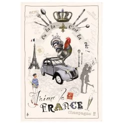 France Panorama Tea Towel By Winkler Torchons Et Bouchons