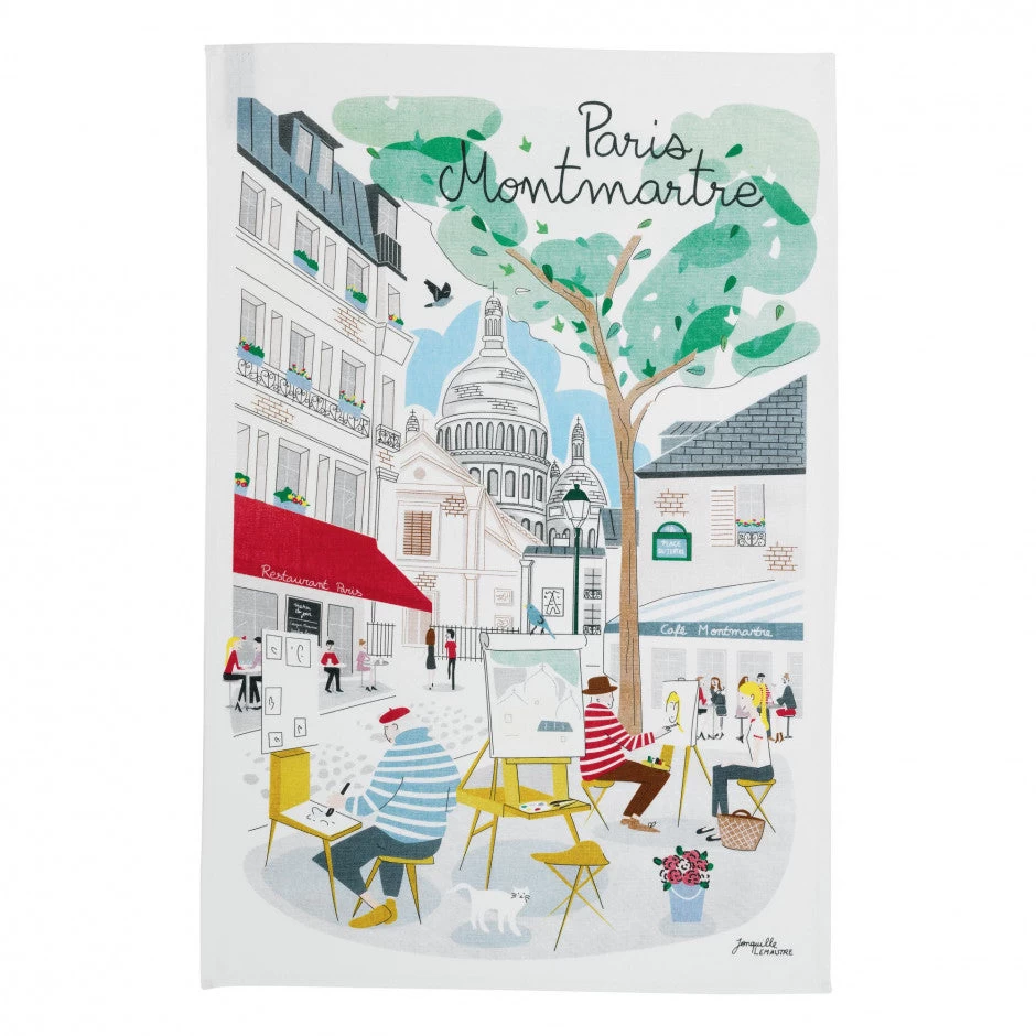 Paris Montmartre Tea Towel By Winkler Torchons Et Bouchons 3 Paris Montmartre Tea Towel By Winkler Torchons Et Bouchons