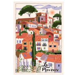 Provence Village Tea Towel By Torchons Et Bouchons