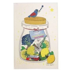 Provencal Flavor (Saveur Provencale) Cotton Tea Towel By Winkler Torchons Et Bouchons
