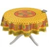Tournesol Red/Yellow French Provencal Polyester Tablecloth - 70" Round -Home Kitchen And Dining Tablecloth Shop tournesol red yellow provencal tablecloth round sqw