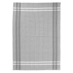 Gray Small Square Gingham Pattern Cotton Dish Towel By Winkler